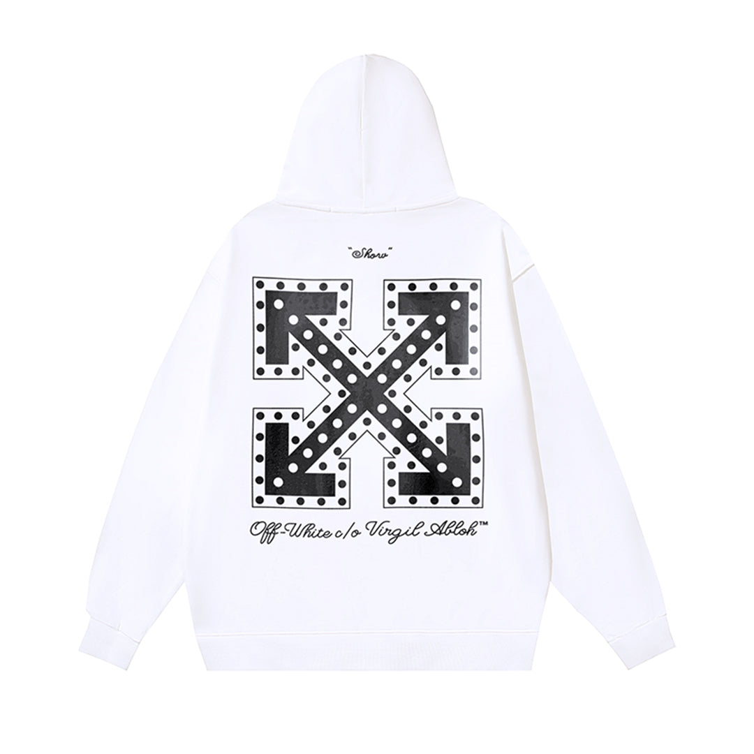 OFF Logo Print Hoodie
